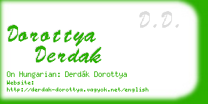 dorottya derdak business card